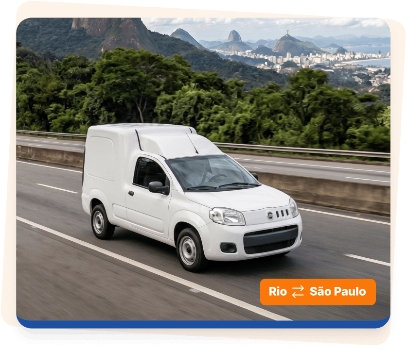 Entrega entre Rio de Janeiro e São Paulo